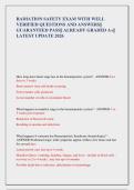 RADIATION SAFETY EXAM WITH WELL  VERIFIED QUESTIONS AND ANSWERS&vert;&vert;  GUARANTEED PASS&vert;&vert; ALREADY GRADED A&plus;&vert;&vert;  LATEST UPDATE 2026