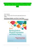 BATES NURSING GUIDE TO PHYSICAL EXAMINATION AND HISTORY TAKING 3RD EDITION HOGAN QUIGLEY TEST BANK 