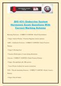 BIO 431&colon; Endocrine System Hormones Exam Questions With Correct Marking Scheme