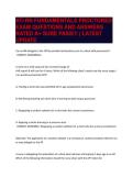 ATI RN FUNDAMENTALS PROCTORED EXAM QUESTIONS AND ANSWERS RATED A&plus; SURE PASS&excl;&excl;&excl; &vert; LATEST UPDATE
