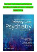 Test Bank For Primary Care Psychiatry  2nd Edition by Robert McCarron&comma; Glen Xiong