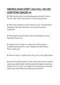 NBCRNA EXAM SCRIPT 2026 FULL SOLVED QUESTIONS GRADED A&plus;