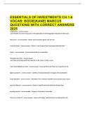 Essentials of Investments Ch&period; 1&ndash;6 &ndash; Questions & Answers 100&percnt; LATEST UPDATE 2026