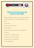 SSL101 Exam Questions and Answers 100&percnt; PASS