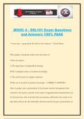 MOOC 4 - SSL101 Exam Questions and Answers 100&percnt; PASS
