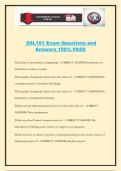 SSL101 Exam Questions and Answers 100&percnt; PASS