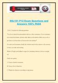 SSL101 P12 Exam Questions and Answers 100&percnt; PASS