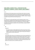 WGU D081 V5-QBM3 TASK 2 &vert; INNOVATIVE AND STRATEGIC THINKING &vert; LATEST UPDATE 100&percnt; CORRECT