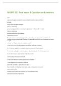 MGMT 311 final exam 4 Question and answers 
