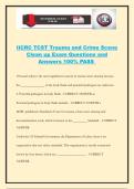 IICRC TCST Trauma and Crime Scene Clean up Exam Questions and Answers 100&percnt; PASS
