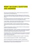 MGMT 300 EXAM 2 QUESTIONS AND ANSWERS 
