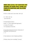 NBME CBSE ACTUAL TEST QUESTIONS AND ANSWERS TEST BANK FINAL PAPER 2026 COMPLETE QUESTIONS AND SOLUTIONS GRADED A&plus;