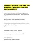 NBME FULL SOLUTION PACK EXAM 2026 EXAM PREP STUDY GUIDE COMPLETE Q&A 100&percnt; CORRECT