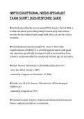NBPTS EXCEPTIONAL NEEDS SPECIALIST EXAM SCRIPT 2026 RESPONSE GUIDE