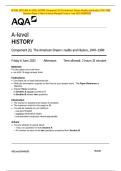 ACTUAL 2025 AQA A-LEVEL HISTORY Component 2Q The American Dream&colon; Reality and Illusion&comma; 1945&ndash;1980   Question Paper & Mark Scheme &lpar;Merged&rpar; Friday 6 June 2025 &lbrack;VERIFIED&rsqb; 