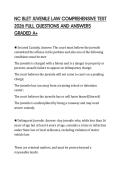 NC BLET JUVENILE LAW COMPREHENSIVE TEST 2026 FULL QUESTIONS AND ANSWERS GRADED A&plus;