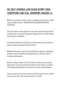 NC BLET JUVENILE LAW EXAM SCRIPT 2026 QUESTIONS AND FULL ANSWERS GRADED A&plus;