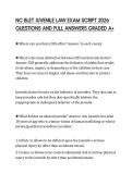 NC BLET JUVENILE LAW EXAM SCRIPT 2026 QUESTIONS AND FULL ANSWERS GRADED A&plus;