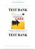 Emergency Care 14th Edition - Test Bank by Daniel Limmer&comma; Michael F&period; O'Keefe&comma; Edward T&period; Dickinson