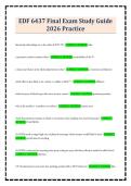 EDF 6437 Final Exam Study Guide 2026 Practice