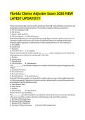 Florida Claims Adjuster Exam 2026 NEW  LATEST UPDATE&excl;&excl;&excl;&excl;&excl; 