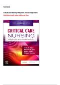 Test Bank for Priorities in Critical Care Nursing&comma; 10th Edition &lpar; Linda D&period; Urden&comma;2022&rpar; All Chapters 1-41&vert; Newest Edition 2026