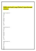 LATEST NIH Stroke Scale &ndash; All Test Groups A-F &lpar;patients 1-6&rpar; Answer key Updated 2026