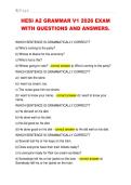 HESI A2 GRAMMAR V1 2026 EXAM  WITH QUESTIONS AND ANSWERS&period; 