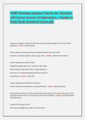 TSPBE Plumbing Inspector Practice Set Questions with Correct Answers & Explanations &vert; Graded A&plus; Study Guide download instant pdf