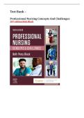 Professional Nursing Concepts and Challenges 10th Edition Test Bank &ndash; Beth Black &vert; Full Chapter Coverage &lpar;1&ndash;16&rpar; 2026