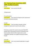PCI Training Exam Questions With 100- Verified Answers&period;docx