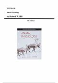 Animal Physiology &ndash; Richard W&period; Hill&comma; Gordon A&period; Wyse & Margaret Anderson &lpar;5th Edition&rpar; &ndash; Complete Test Bank Chapters 1&ndash;24