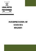 IOS2601&lowbar;Interpretation of Statutes&lowbar;Comprehensive Summary 