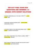 EDF 6437 FINAL EXAM 2026  QUESTIONS AND ANSWERS &vert; A&plus;  GRADED &vert; WITH EXPERT SOLUTIONS