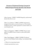 Overview of Professional Nursing Concepts for Medical-Surgical Nursing Questions And Answers 2025&sol;2026