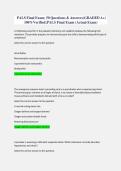 PALS Final Exam &lpar;Actual Exam&rpar; &ndash; 50 Questions & Verified Answers &vert; Graded A&plus; &vert; 2026 Update