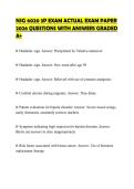 NSG 6020 3P EXAM ACTUAL EXAM PAPER 2026 QUESTIONS WITH ANSWERS GRADED A&plus;