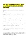 NSG 6020 3P EXAM VERIFIED TEST SCRIPT 2026 FULL QUESTIONS AND SOLUTIONS GRADED A&plus;
