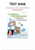 Clinical Procedures for Medical Assistants &ndash; Kathy Bonewit-West &lpar;10th Edition&rpar; &ndash; Complete Test Bank Chapters 1&ndash;23