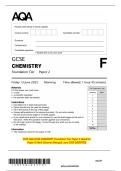 2025 AQA GCSE CHEMISTRY Foundation Tier Paper 2 Question  Paper & Mark Scheme &lpar;Merged&rpar; June 2025 &lbrack;VERIFIED&rsqb;