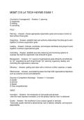 MGMT 310 LA TECH HAYNIE EXAM 1