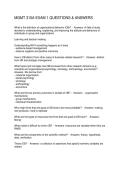 MGMT 310A EXAM 1 QUESTIONS & ANSWERS