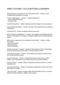 MGMT 310 EXAM 1 VCU QUESTIONS & ANSWERS