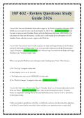 INP 402 - Review Questions Study Guide 2026