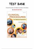 Clinical Procedures for Medical Assistants &ndash; Kathy Bonewit-West &lpar;11th Edition&rpar; &ndash; Complete Test Bank Chapters 1&ndash;23