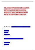 CEM FINAL EXAM&lpar;ACTUAL EXAM&rpar; WITH CORRECT ACTUAL QUESTIONS AND CORRECTLY WELL DEFINED ANSWERS LATEST ALREADY GRADED A&plus; 2026
