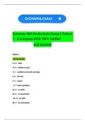 Summary NIH Stroke Scale Group C Patient 1 - 6 Complete 2026 100&percnt; Verified and Updated 