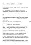 MGMT 310 EXAM 1 QUESTIONS & ANSWERS