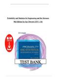 Probability and Statistics for Engineering and the Sciences&comma; 9th Edition &mdash; Complete Test Bank &lpar;Jay L&period; Devore&rpar;