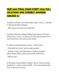 NUR 6665 FINAL EXAM SCRIPT 2026 FULL SOLUTIONS AND CORRECT ANSWERS GRADED A&plus;